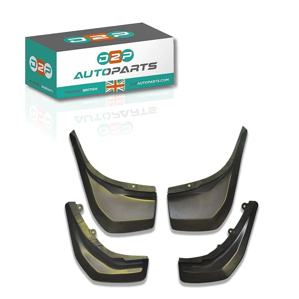 Set Of 4 Front & Rear Mudguards/Mud Flaps Kit For Land Rover