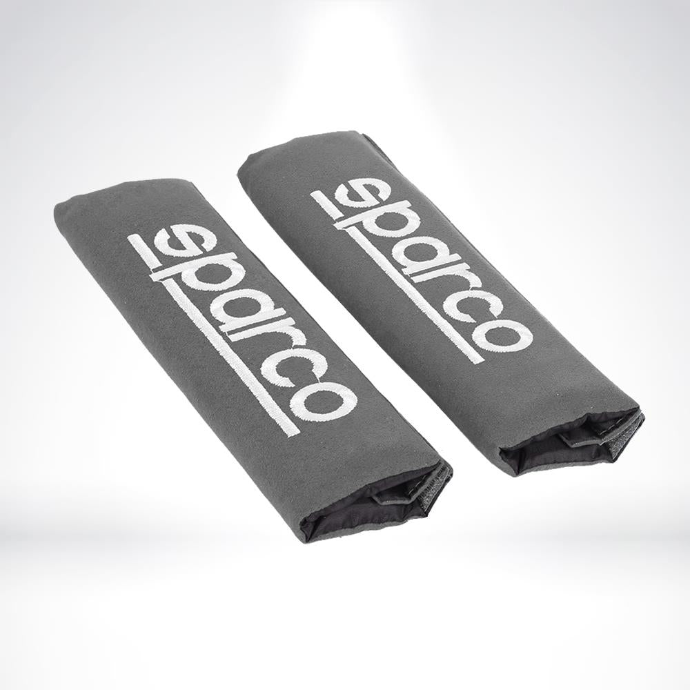 Sparco Seat Belt Shoulder Pads Set Grey Strap Cover Suitable For All Model