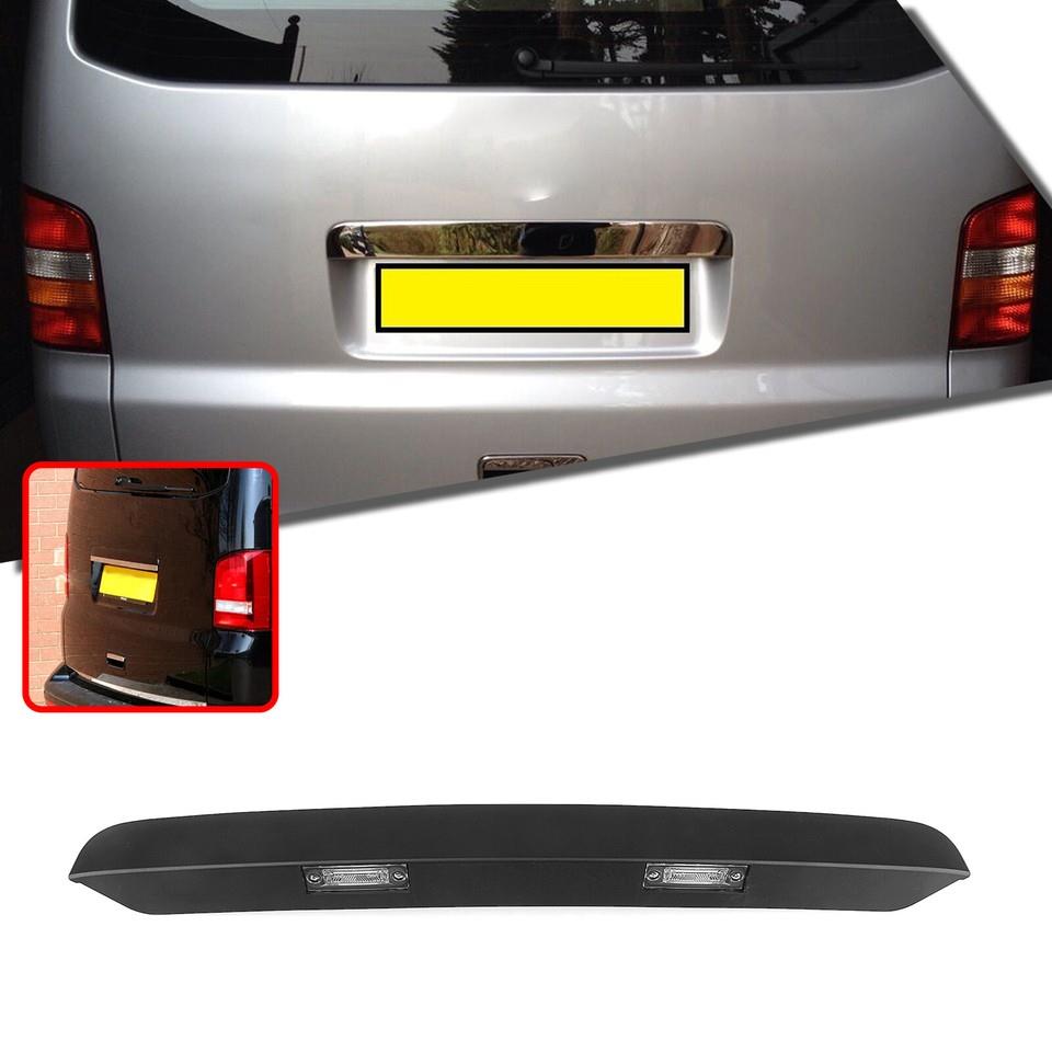 Rear black tailgate trim with light for VW Multivan
