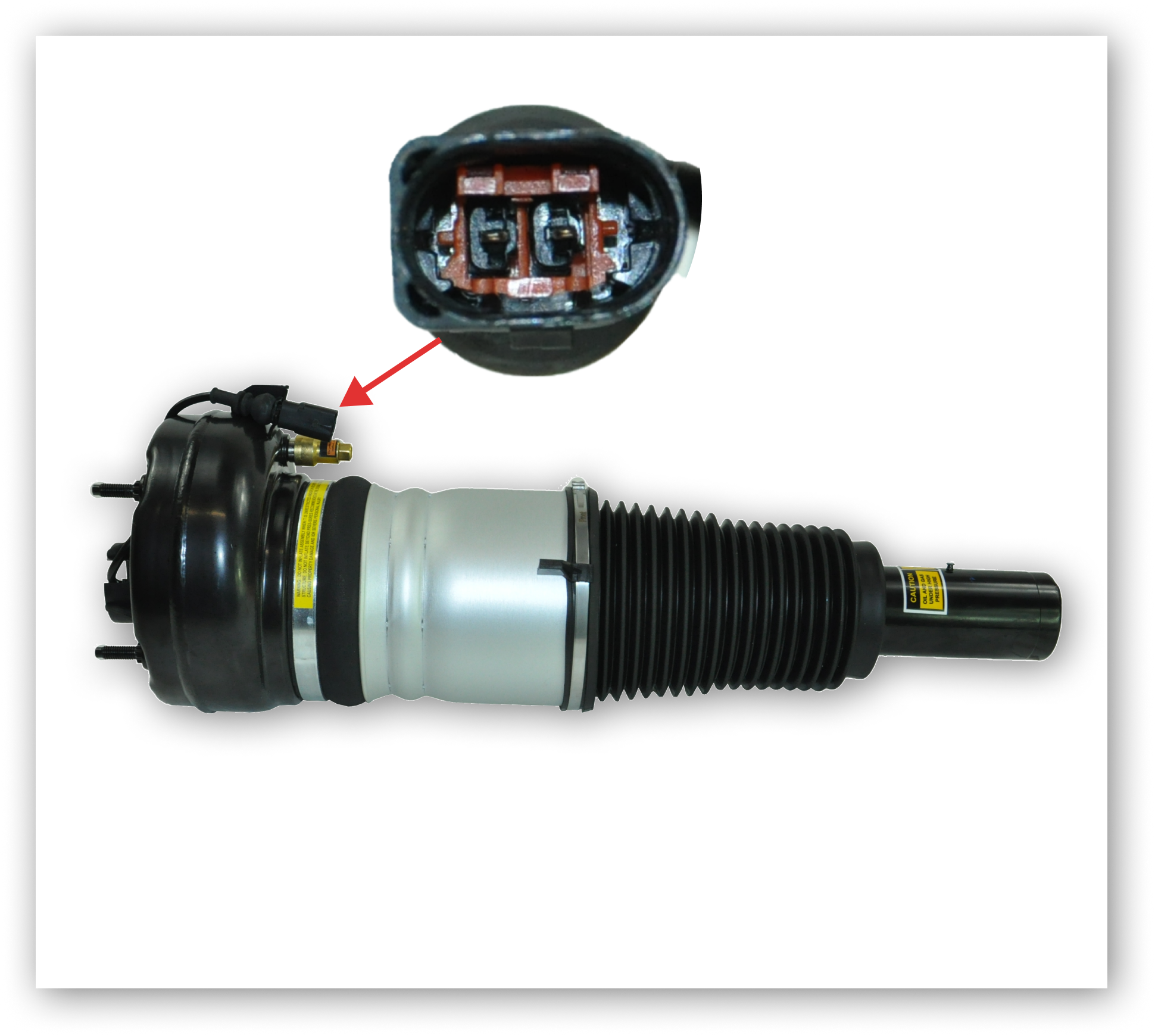 x2 Front Left Right Air Suspension Strut Shock Absorber for Audi: A6, A7, A8