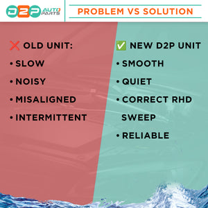 A1 rear wiper motor problem and solution