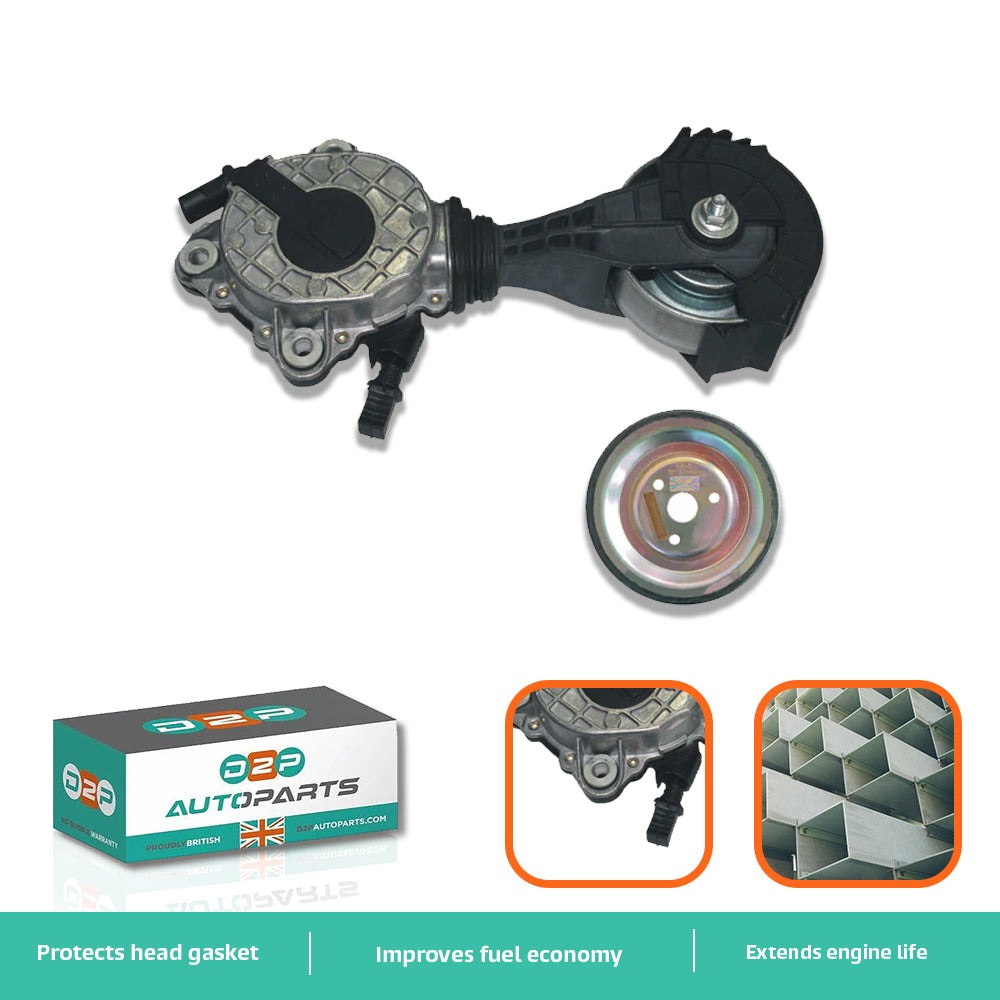 Complete water pump friction wheel kit – pulley, bearings and housing view
