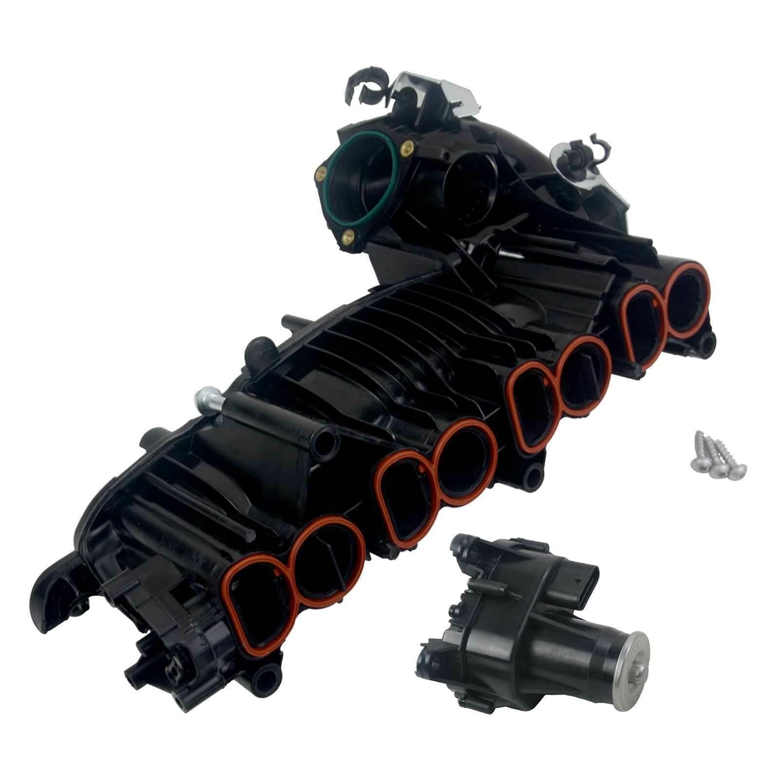 BMW N47 intake manifold assembly with swirl‑flap motor