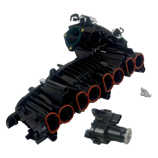 BMW N47 intake manifold assembly with swirl‑flap motor