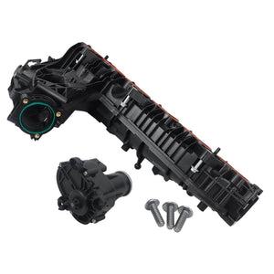 BMW plastic intake manifold with active swirl flap control