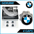 Genuine aluminium TPMS tyre valve caps pack of 4 for BMW 36122447401