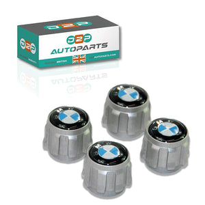 Aluminium wheel valve caps set for BMW cars – pack of four