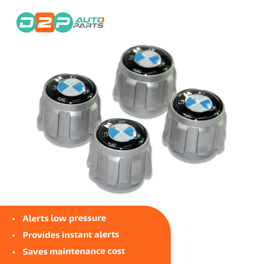 BMW wheel valve caps pack aluminium replacement part 36122447401