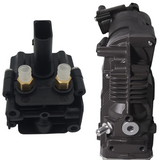 Air suspension compressor pump and solenoid valve block for BMW X5 E70 X6 E71 E72