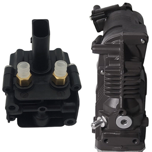 Air suspension compressor pump and solenoid valve block for BMW X5 E70 X6 E71 E72