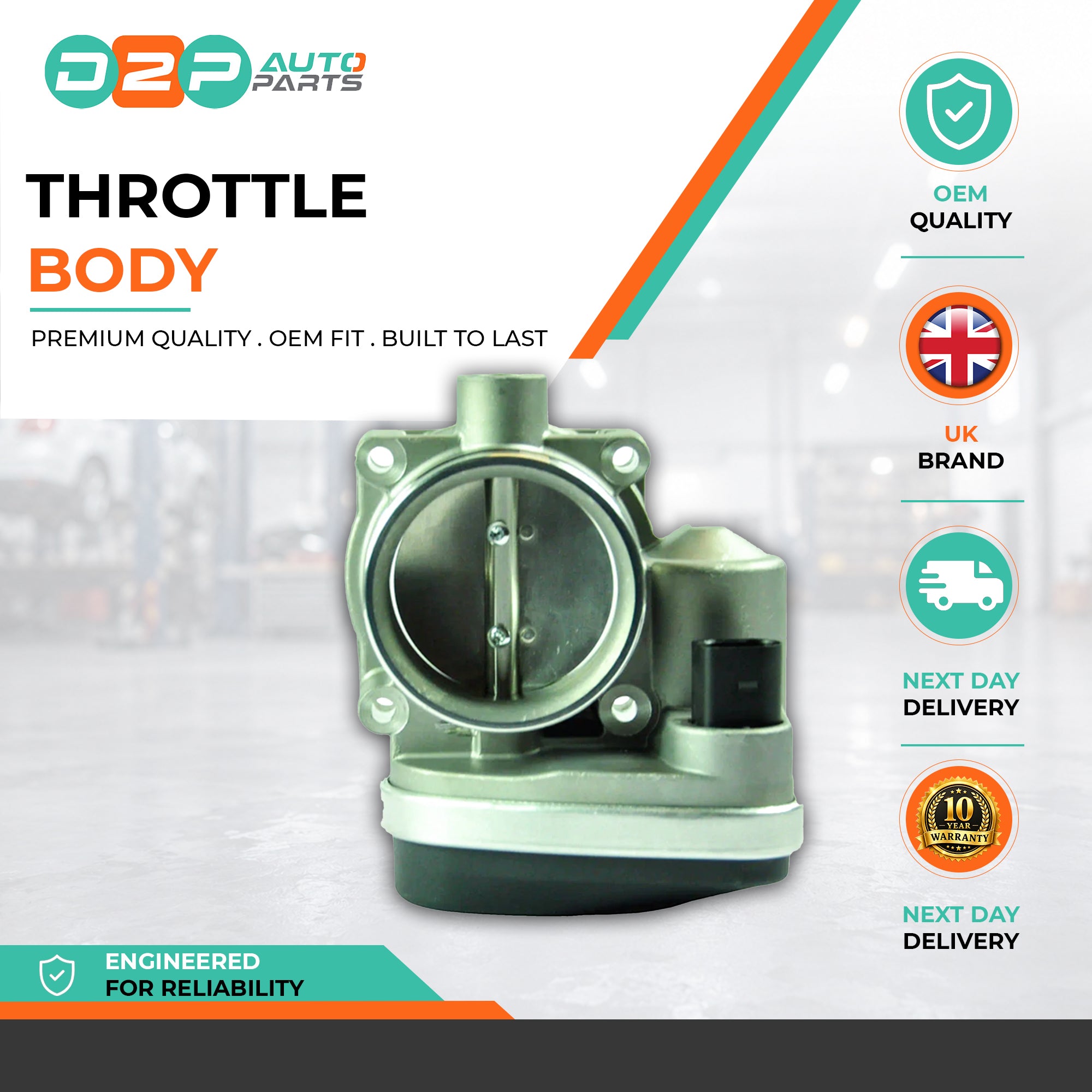 Throttle Body (6 Pins) For Bmw 1, 3 Series