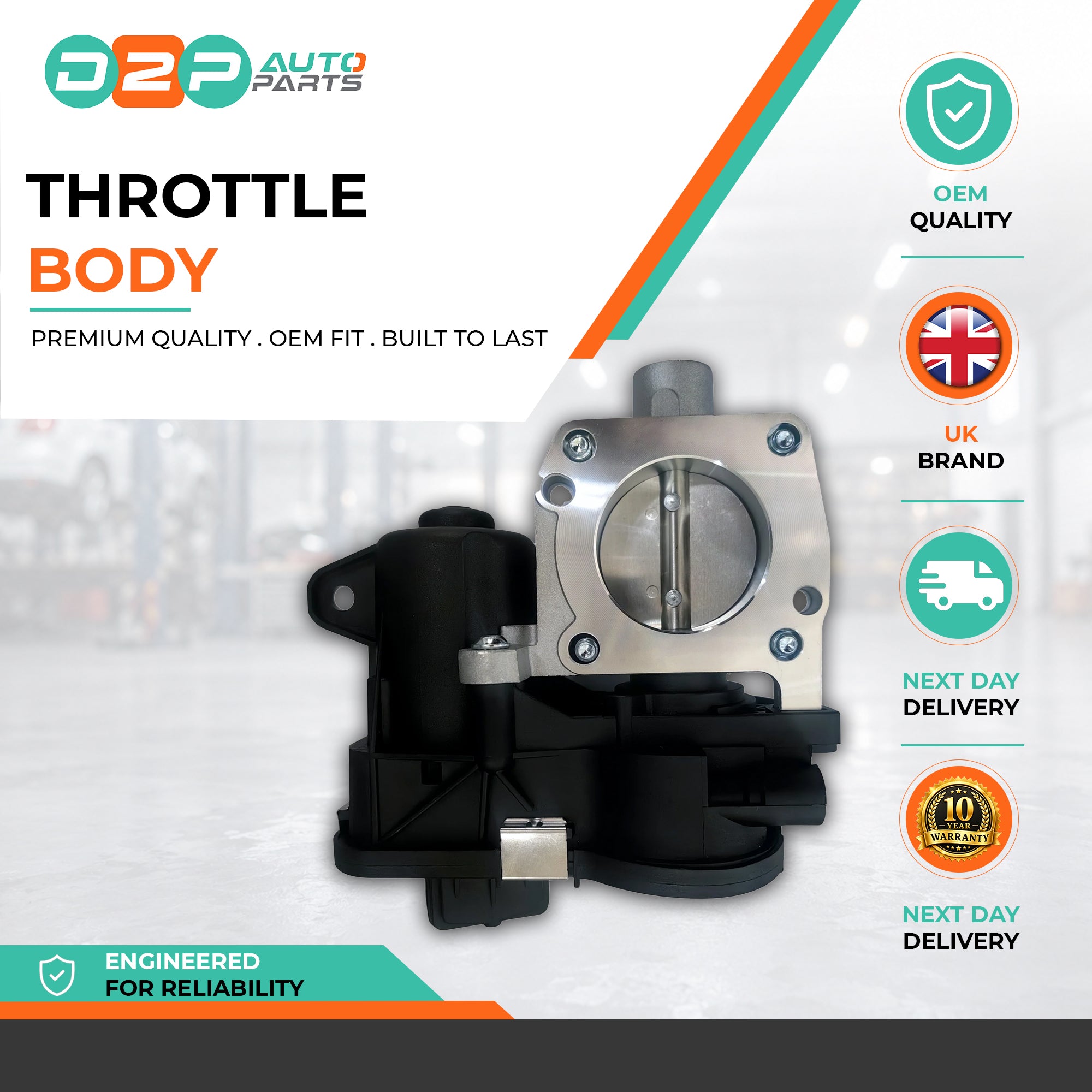 Throttle Body Air Intake for Peugeot 208 Citroen C3 DS3 Opel Corsa - 9673622380