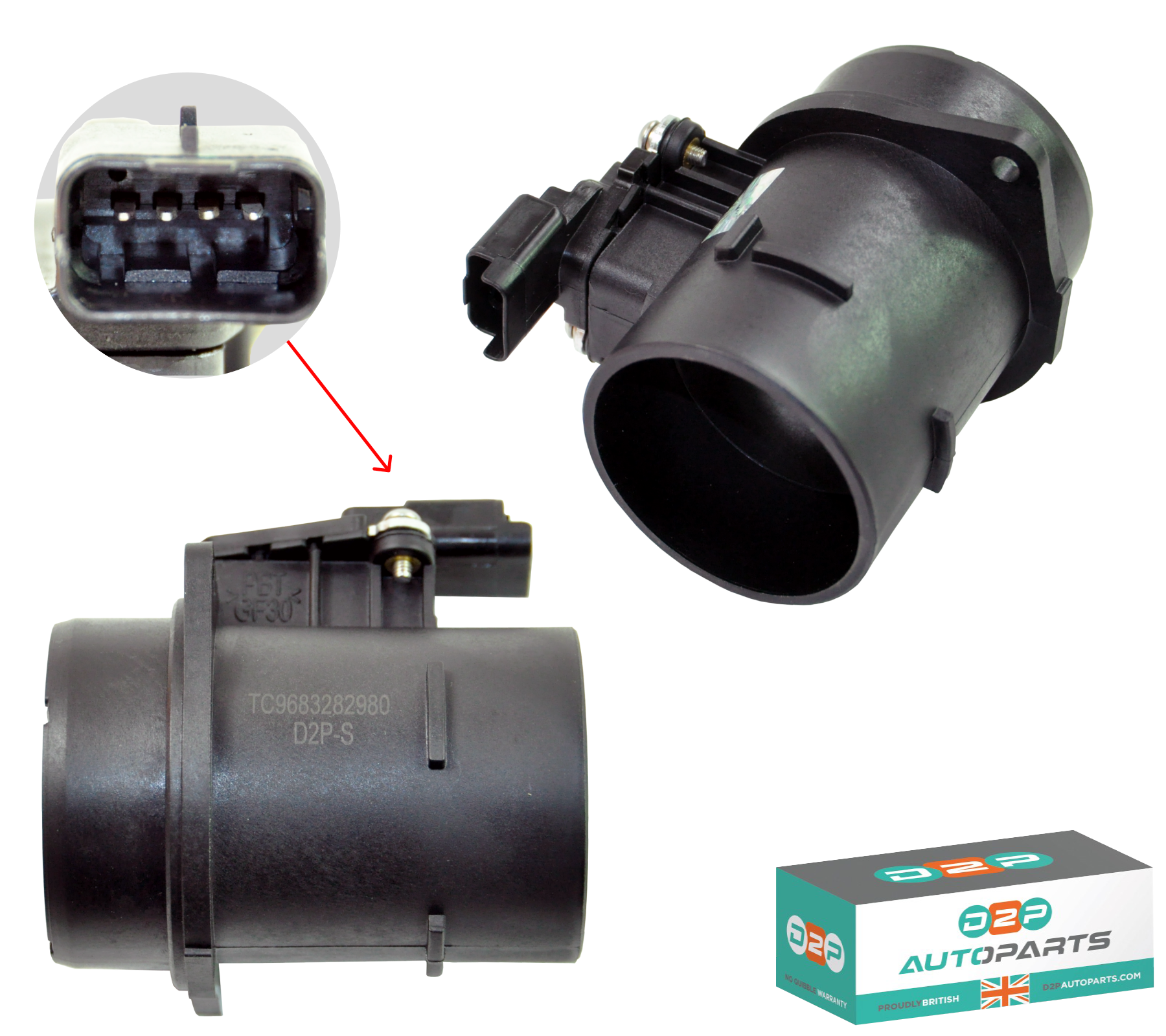 MAF Air Flow Mass Meter Sensor For  for Citroen, Peugeot