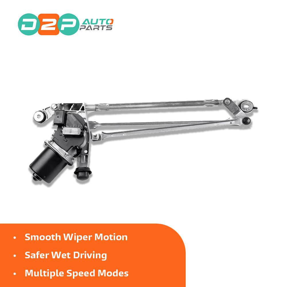Front wiper linkage unit for DS3 with motor and mounting arms