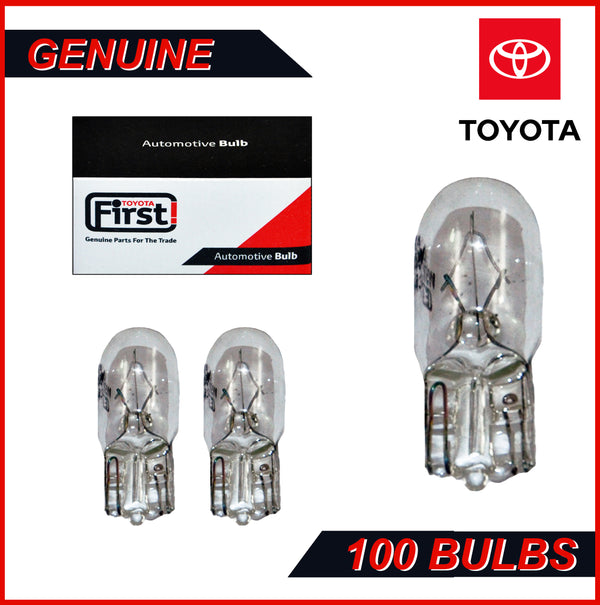 T10 501 Bulbs 12v 5w Sidelight Capless Number Plate W5w Halogen Car Bulbs X100