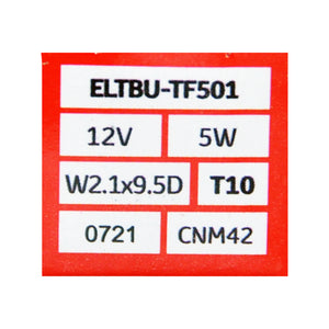 capless T10 sidelight bulb 12 volt