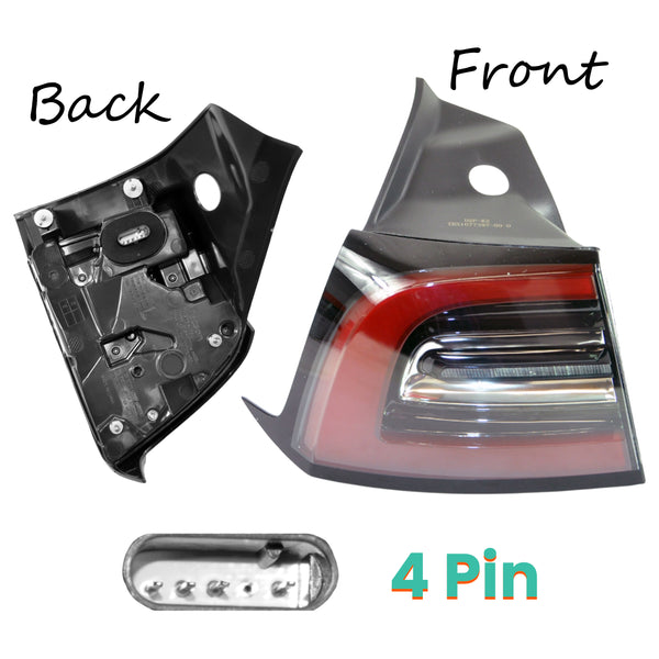 Left Side Outer Rear Tail Light Brake Lamp For Tesla: Model 3