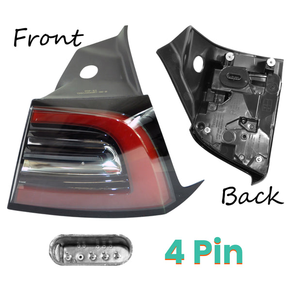 Rear Outer Tail Light Right For Tesla: Model 3, Model Y