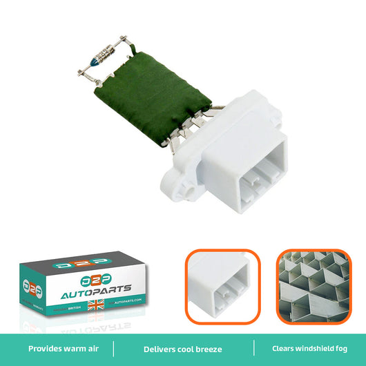 Motoforti Blower Motor Resistor – Compatible With 2002-2010 Ford Fiesta, OE# XS6H9A819CA, Metal/ABS Green Module