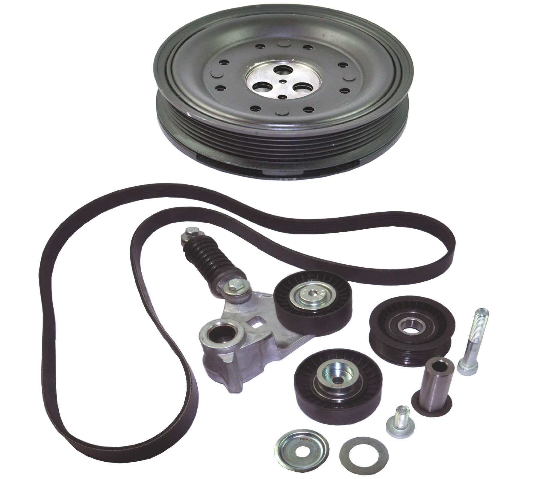 Crankshaft Pulley Fan Belt Tensioner Kit For Ford/Jaguar