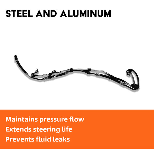 Metal and rubber power steering hose assembly Ford Focus C-Max 1.6 74 kW 100 hp 1743278