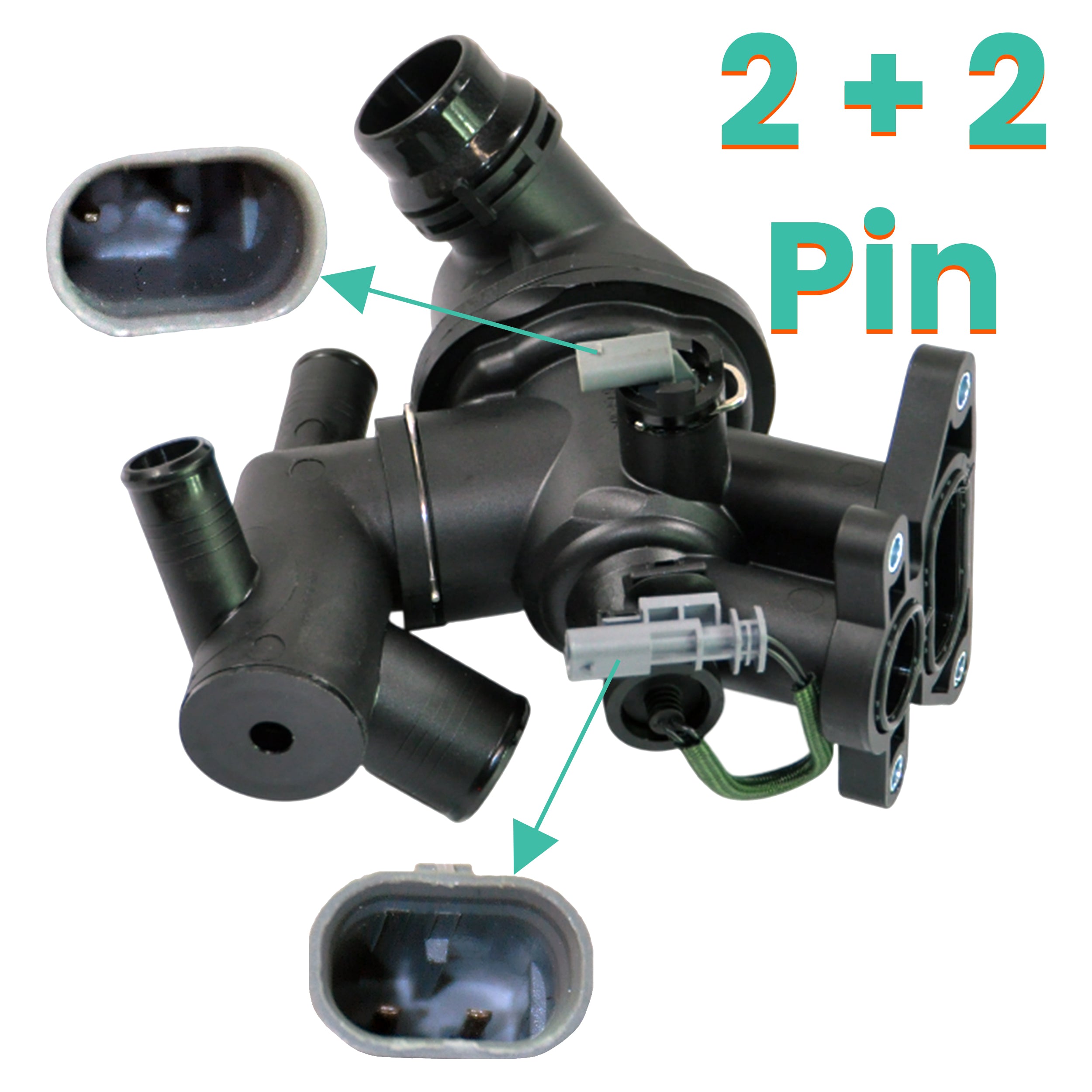 Thermostat Housing For Jaguar: E-Pace, Land Rover: Discovery Sport, Range Rover Evoque,