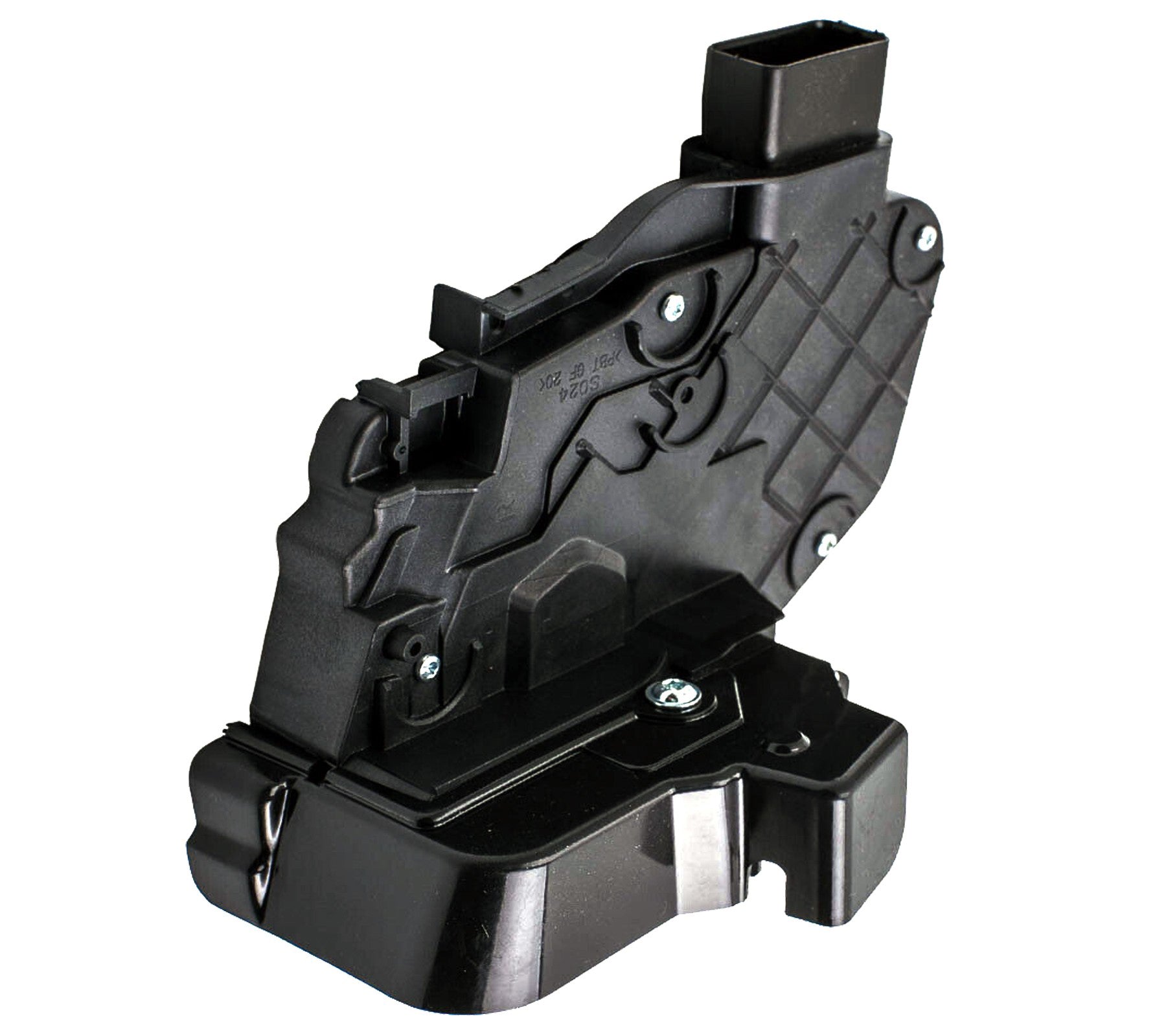 433 MHz front door lock actuator close-up showing connector and mounting points