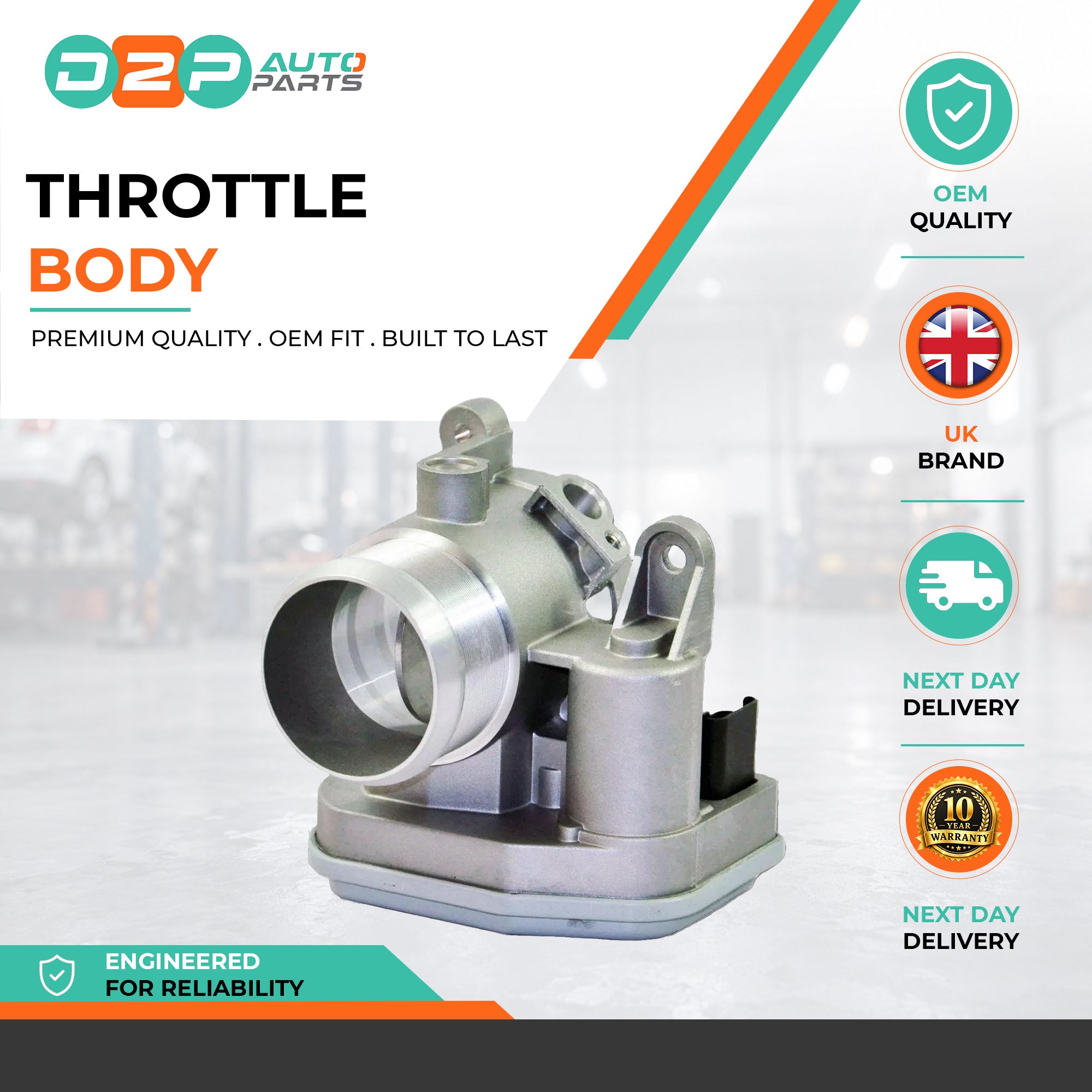 Throttle Body (5 Pins) For Peugeot, Citroen, Ford, and Land Rover LR012598