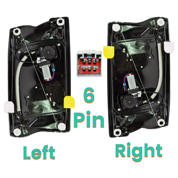 Front Left And Right Window Regulators For Land Rover: Freelander 2