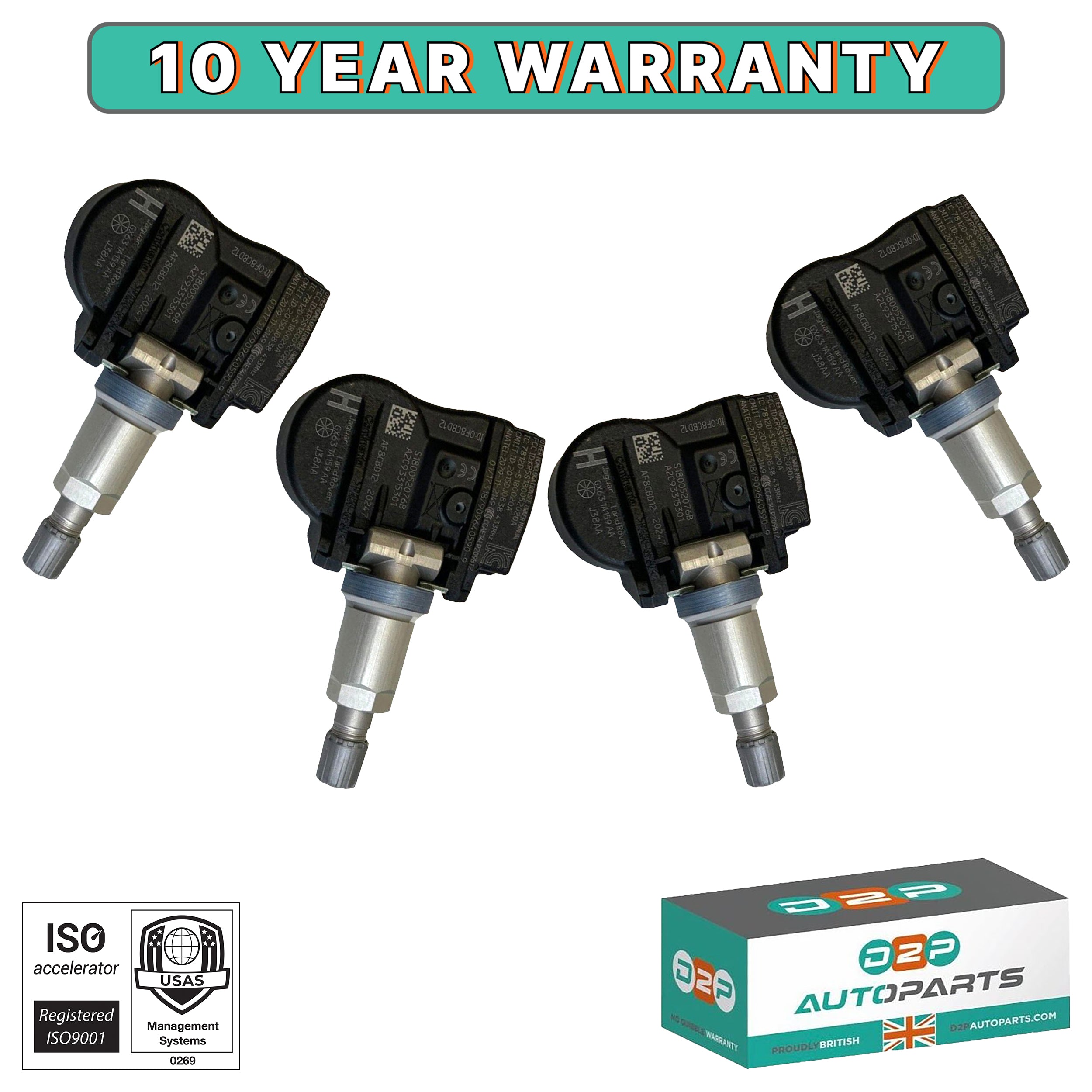 4 pack TPMS sensors for Jaguar XF F-PACE Range Rover