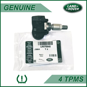 Jaguar Land Rover TPMS sensor kit 4 pieces OEM replacement