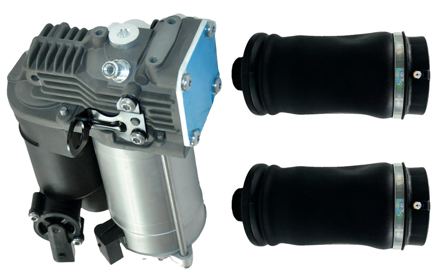 Air Suspension Compressor Pump + Air Spring Bags For Mercedes Gl X164, Ml W164