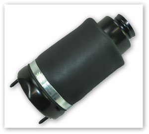 Mercedes Benz front air suspension airbags close up image