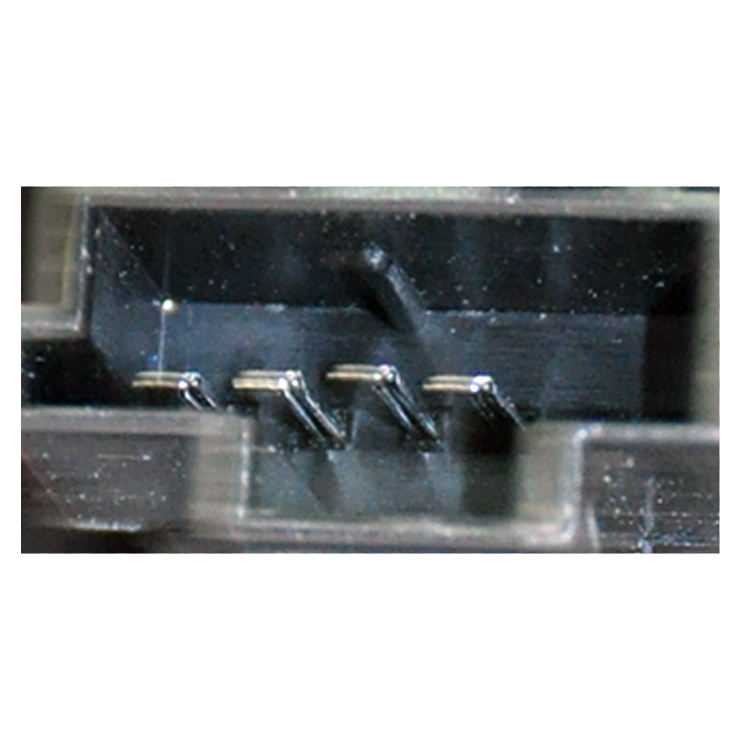 Close-up of Mercedes LED tail light housing and reflector for right rear