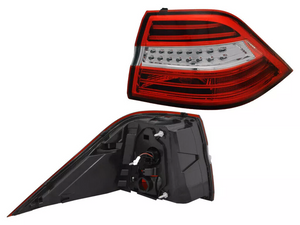 New Mercedes-Benz outer rear light unit showing LED modules and mounting tabs