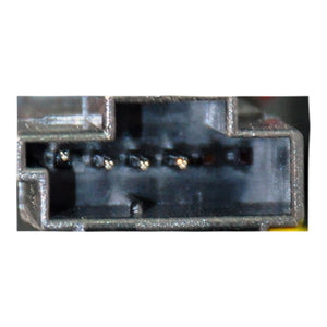 Close-up view of Mercedes-Benz left rear LED tail light reflector and LED modules