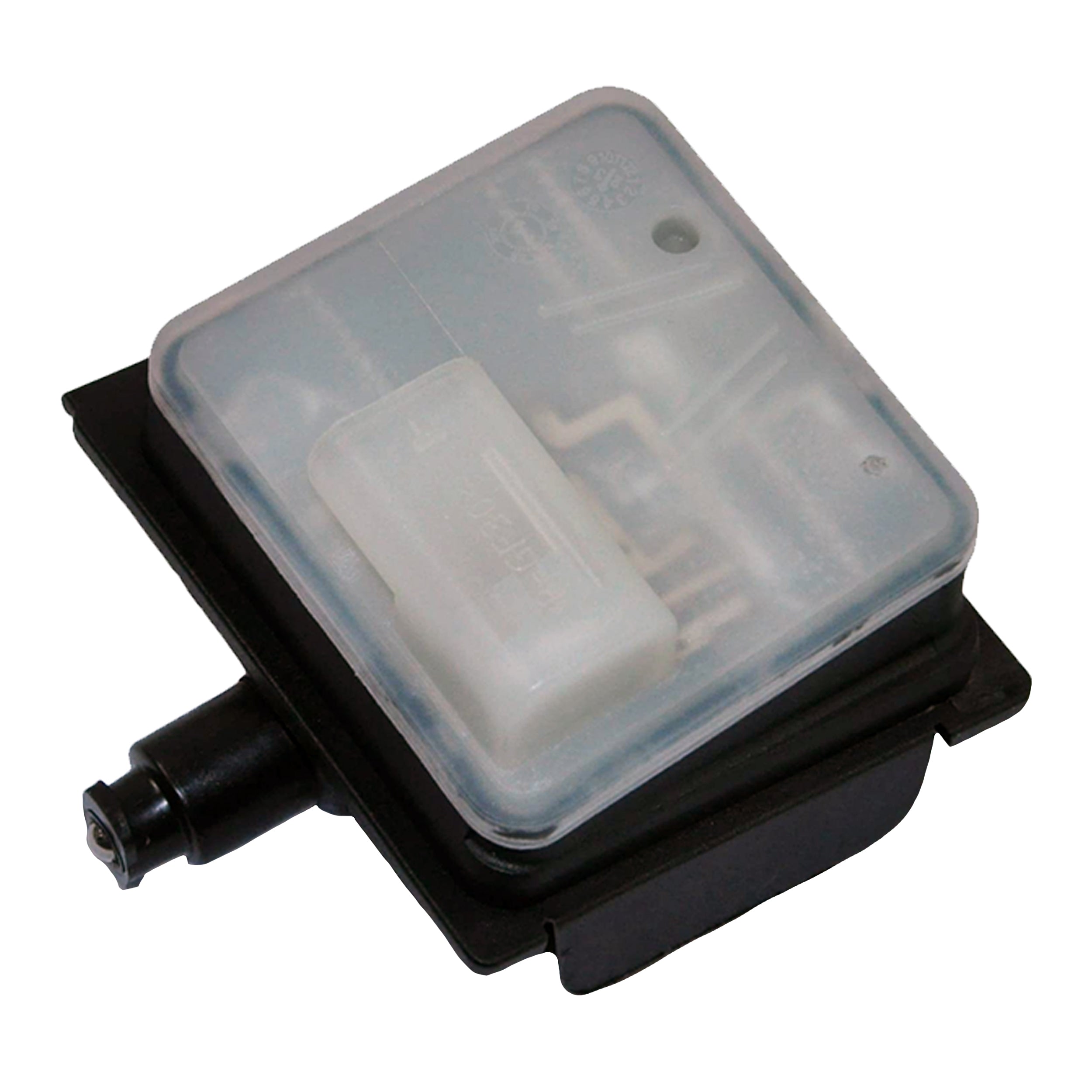 Fuel filler door lock actuator motor detailed view for Mercedes vehicles