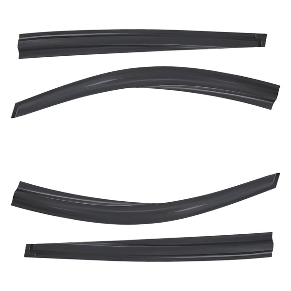 4pcs Of Front & Rear Wind Deflectors for Mitsubishi: L 200, L 200 / Triton 2005-2015