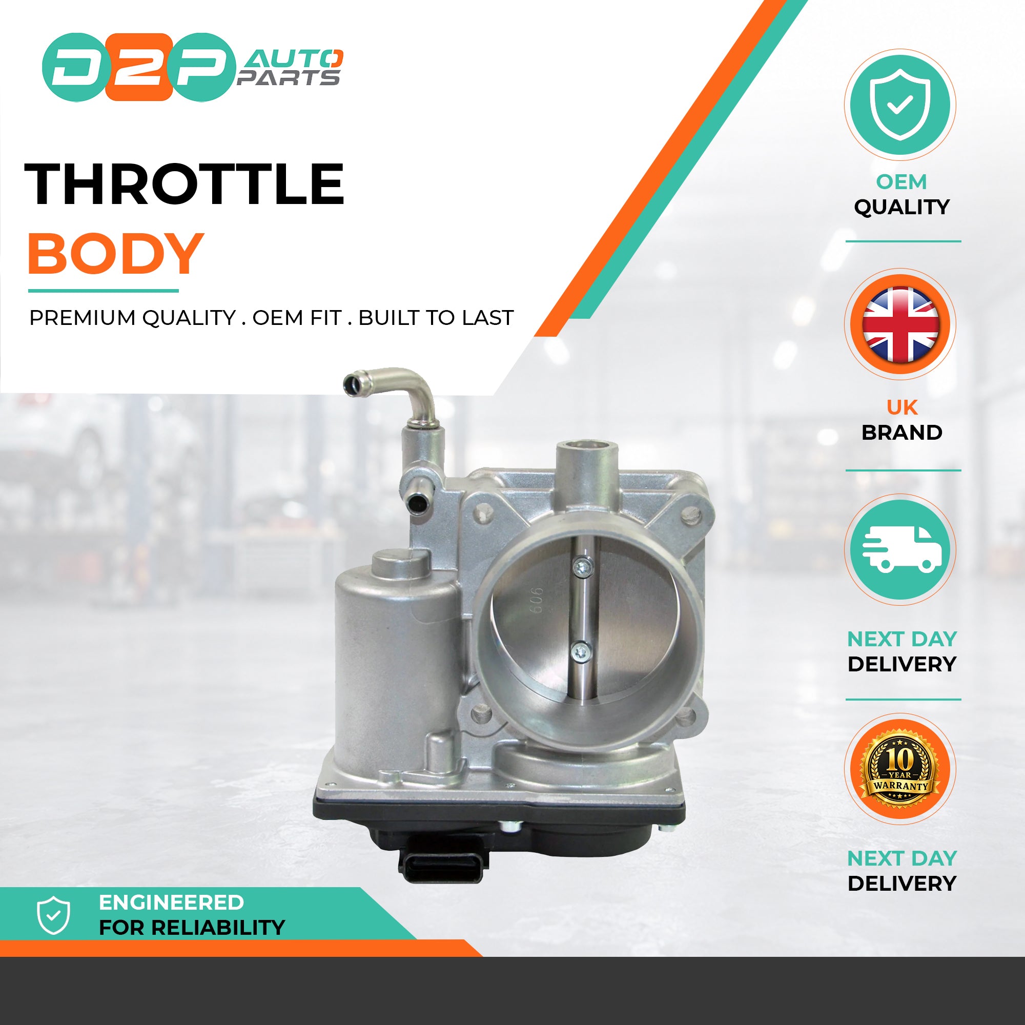 Throttle Body For Nissan Qashqai / Qashqai +2 X-trail Ii 16119-en20A