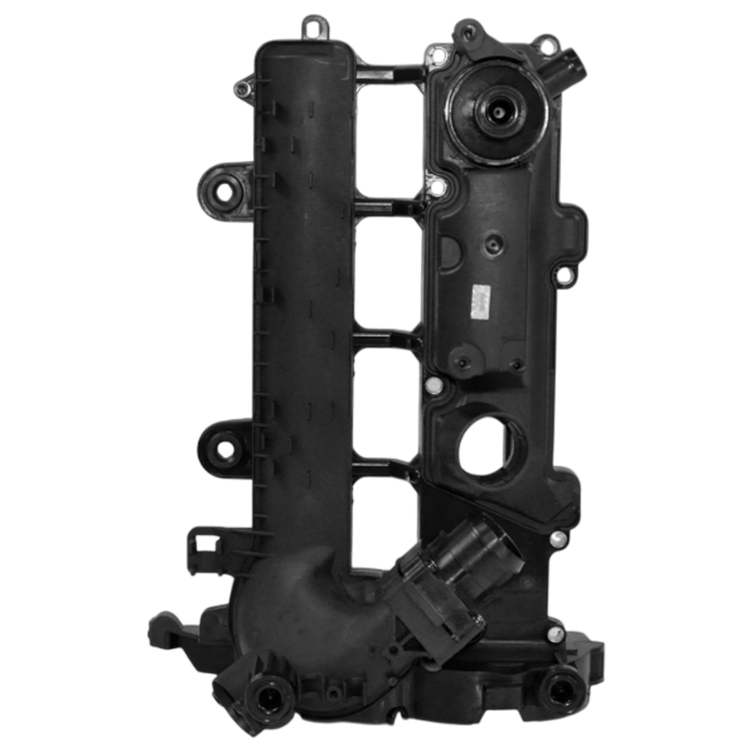 Peugeot 1.4 HDi valve cover laid out on white background — spare part image