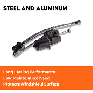 front screen wiper motor and linkage for small cars