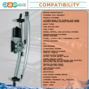 Fiat windscreen wiper motor with linkage product compatibility