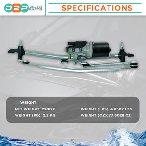 windscreen wiper motor assembly with linkage for European cars