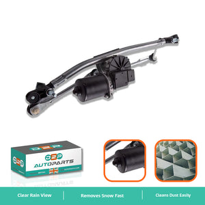 front wiper motor linkage unit for hatchback vehicles
