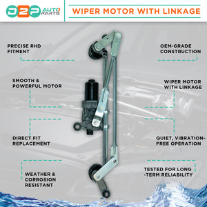 Front wiper motor and linkage assembly for Qashqai Kadjar close-up