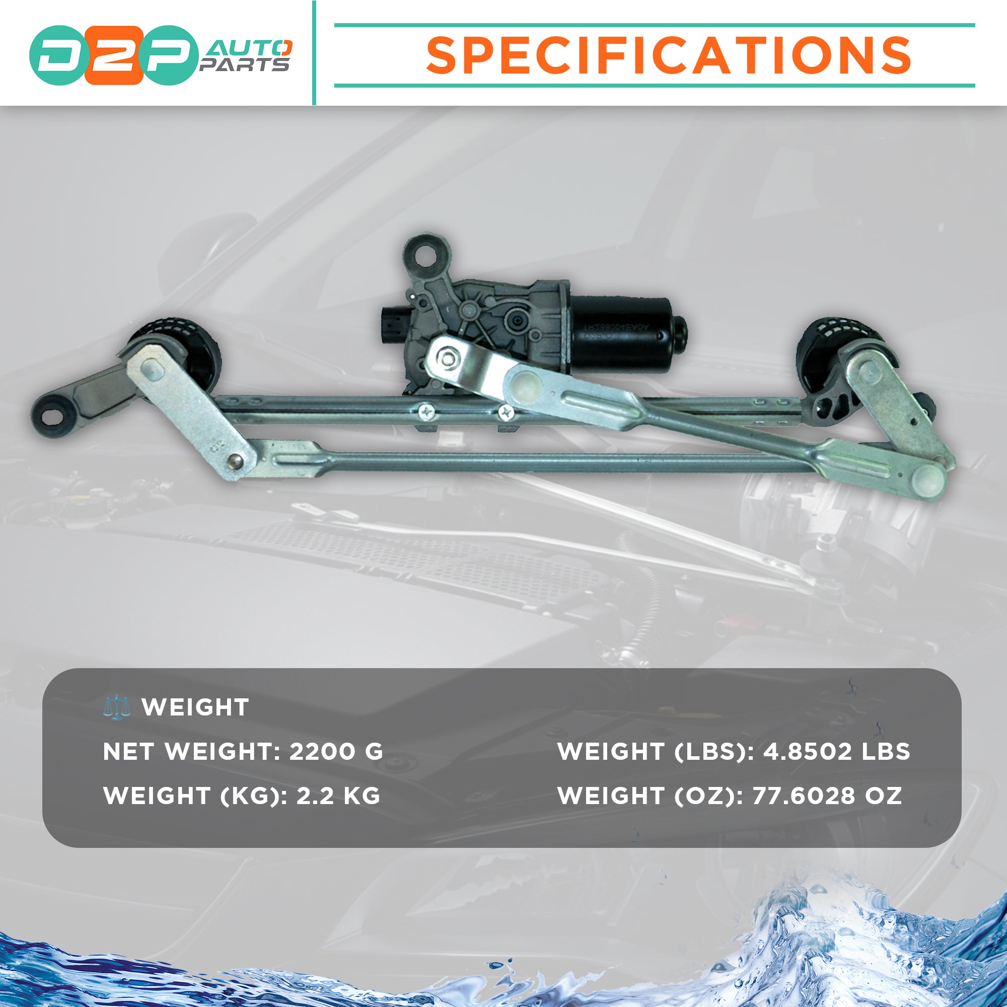 Renault Kadjar front wiper motor and linkage replacement part Specifications