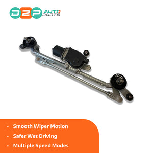 Wiper motor and linkage assembly for Qashqai & Kadjar on white background