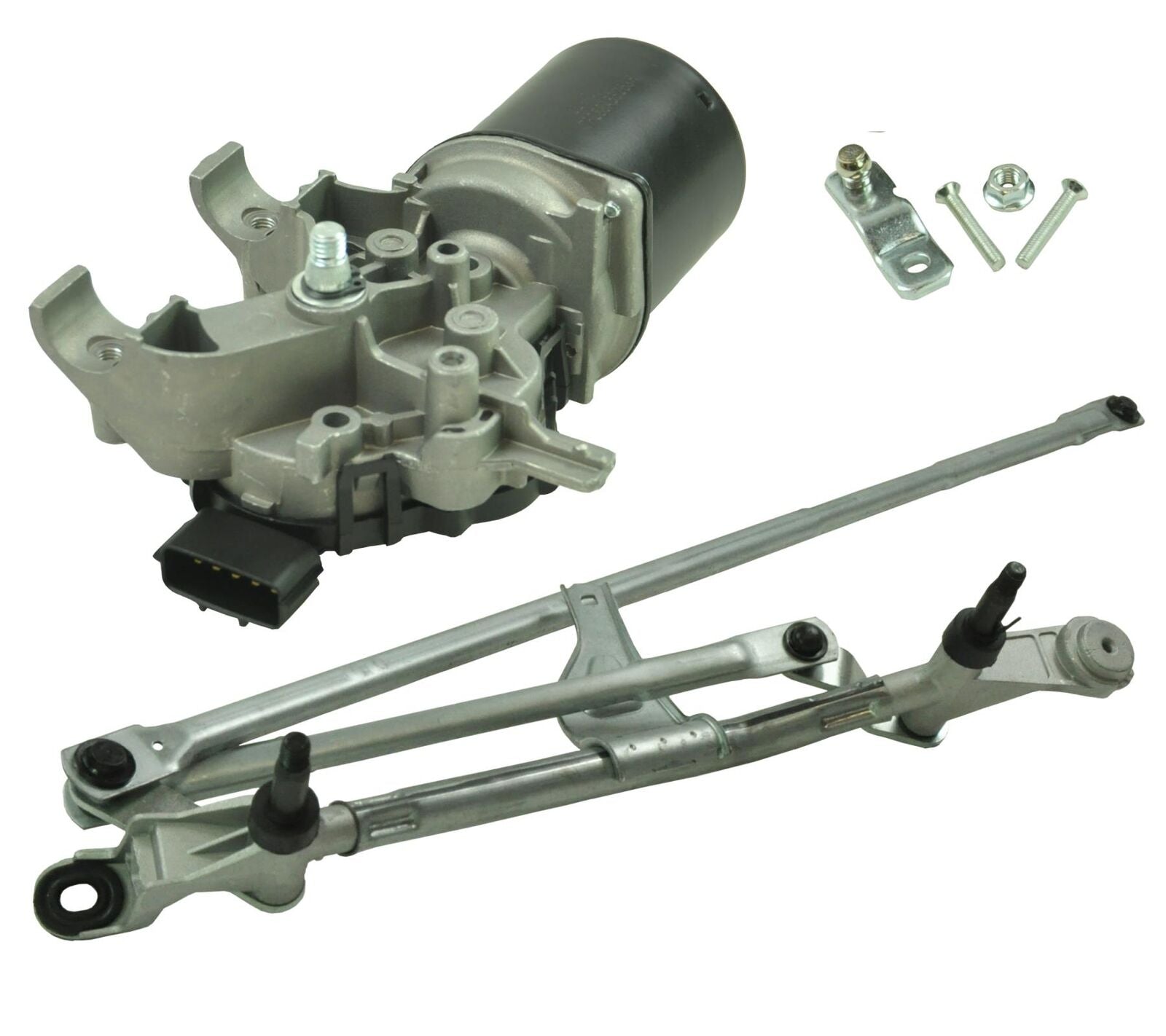 Front windshield wiper motor with linkage rods – compatible with Dacia / Renault
