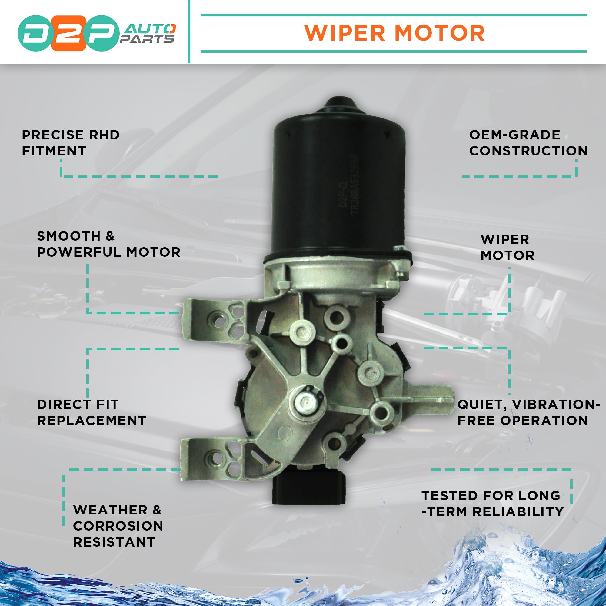 Renault Clio front wiper motor replacement part