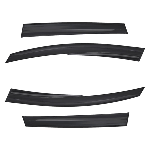 4pcs Of Front & Rear Wind Deflectors for Renault: Clio RENAULT CLIO 5 DOOR HATCHBACK BH (12-18)